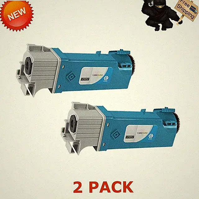 2PACK 106R01452 Toner BCyan for Xerox Phaser 6128/6128N MFP NEW US STOCK