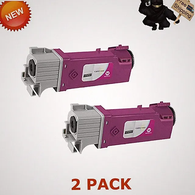 2PACK 106R01453 Toner Magenta for Xerox Phaser 6128/6128N MFP NEW US STOCK