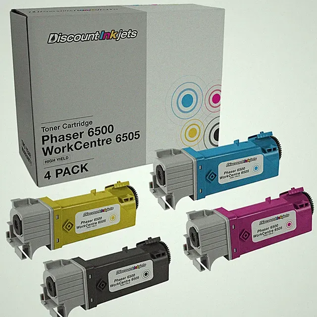 DI Ink Cartridges for Xerox Phaser 6500 & Workcentre 6505 4pk High Yield