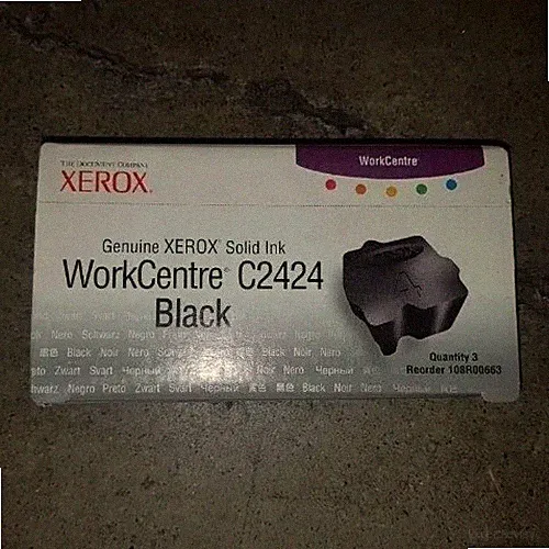 Genuine Xerox 108R00663 Black Solid Ink WorkCentre C2424 BNIB
