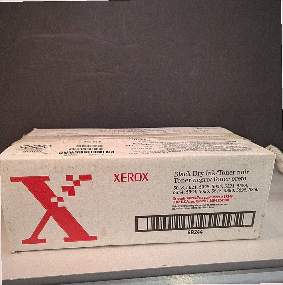 Genuine XEROX 6R244 Black Dry Ink Toner 5018 5021 5021 2-Bottles In The Box New
