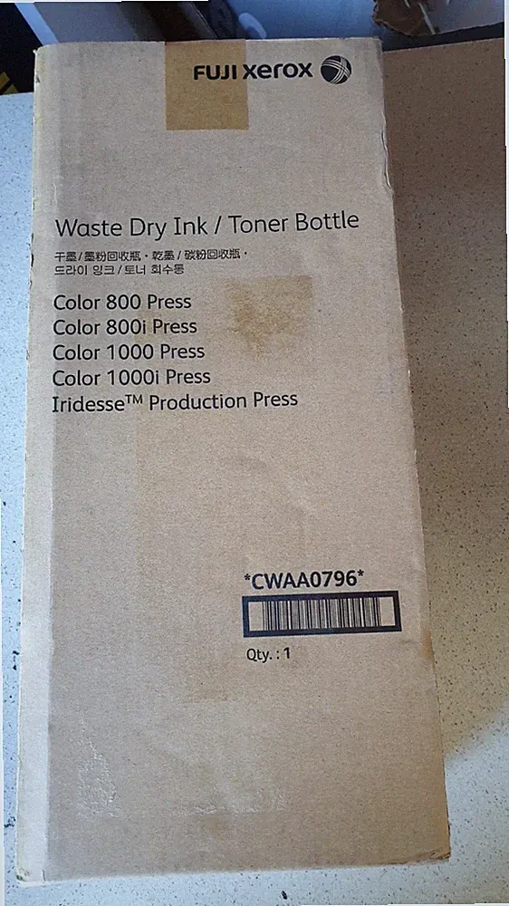 Genuine Xerox CWAA0796 Waste Dry Ink Toner Bottle for Color 800 1000 Press