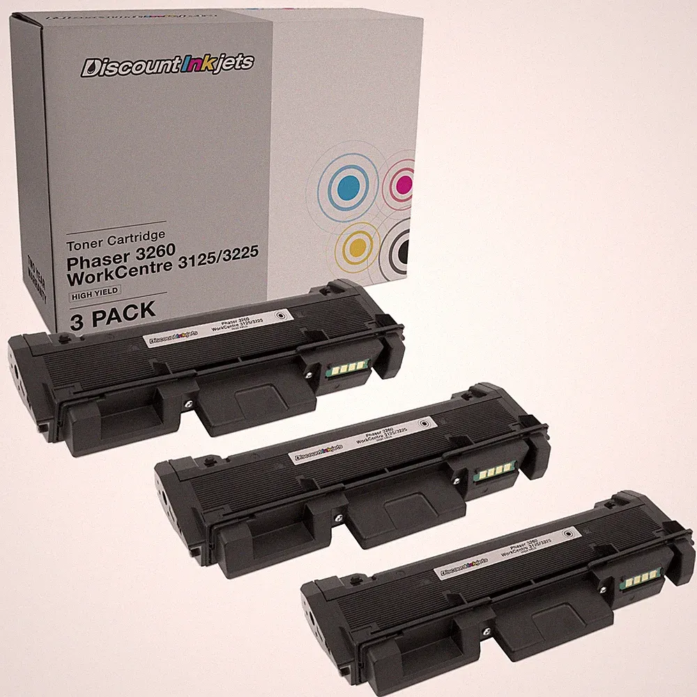 Ink Cartridges for Xerox Phaser 3260 & WorkCentre 3215 3pk HY
