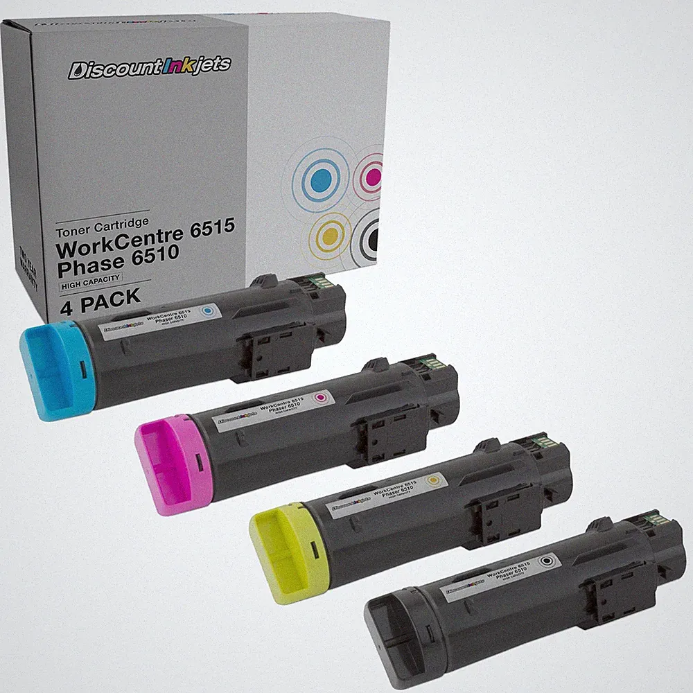 Ink Cartridges for Xerox Phaser 6510 & WorkCentre 6515 4pk HY