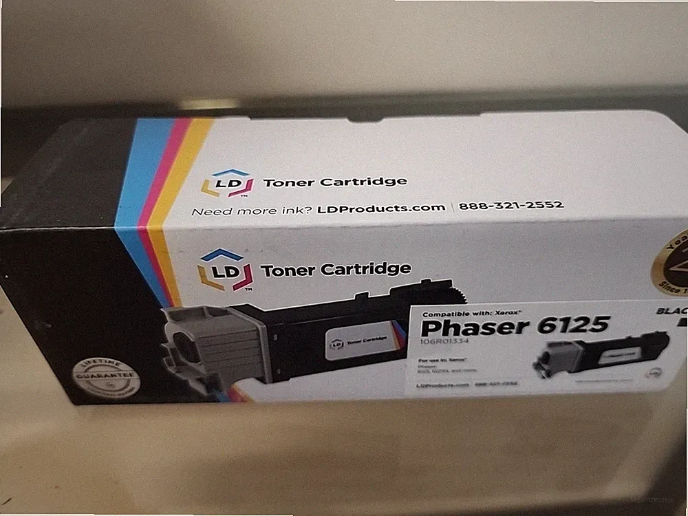 LD 6125 Black High Capacity Toner Ink Printer Xerox Phaser 6125 106R01334