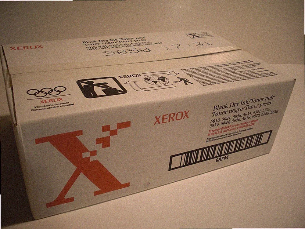 NEW SEALED Xerox Black Dry Ink Toner, 2 Bottles, #6R244