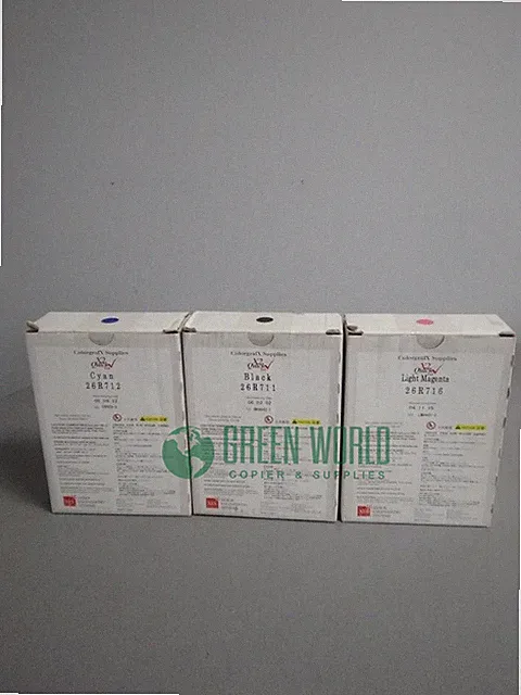 Xerox 026R00716, 026R00711, 026R00712 Quick Ink Cartridge ColorgrafX X2 Lot Of 3