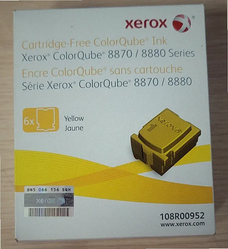 Xerox 108R00952 Yellow Standard Yield Ink Cartridge, Up to 17,300 Pages -6PACK