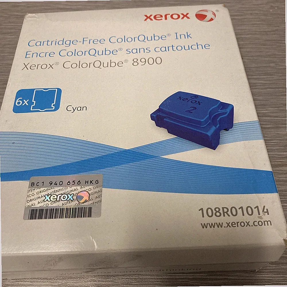 Xerox 108R01014 Colorqube 8900 Ink - Cyan Sealed Box Genuine OEM Xerox Ctg.