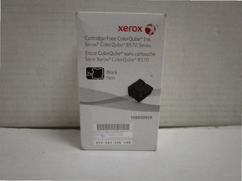XEROX 2 Pack Black Solid Ink ColorQube 8570/8580 108R00929 NEW SEE PHOTOS