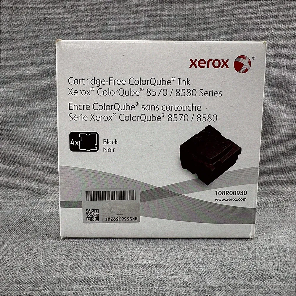 Xerox ColorQube Ink 8570 8580 Black 4 Pack 108R00930 Genuine Sealed