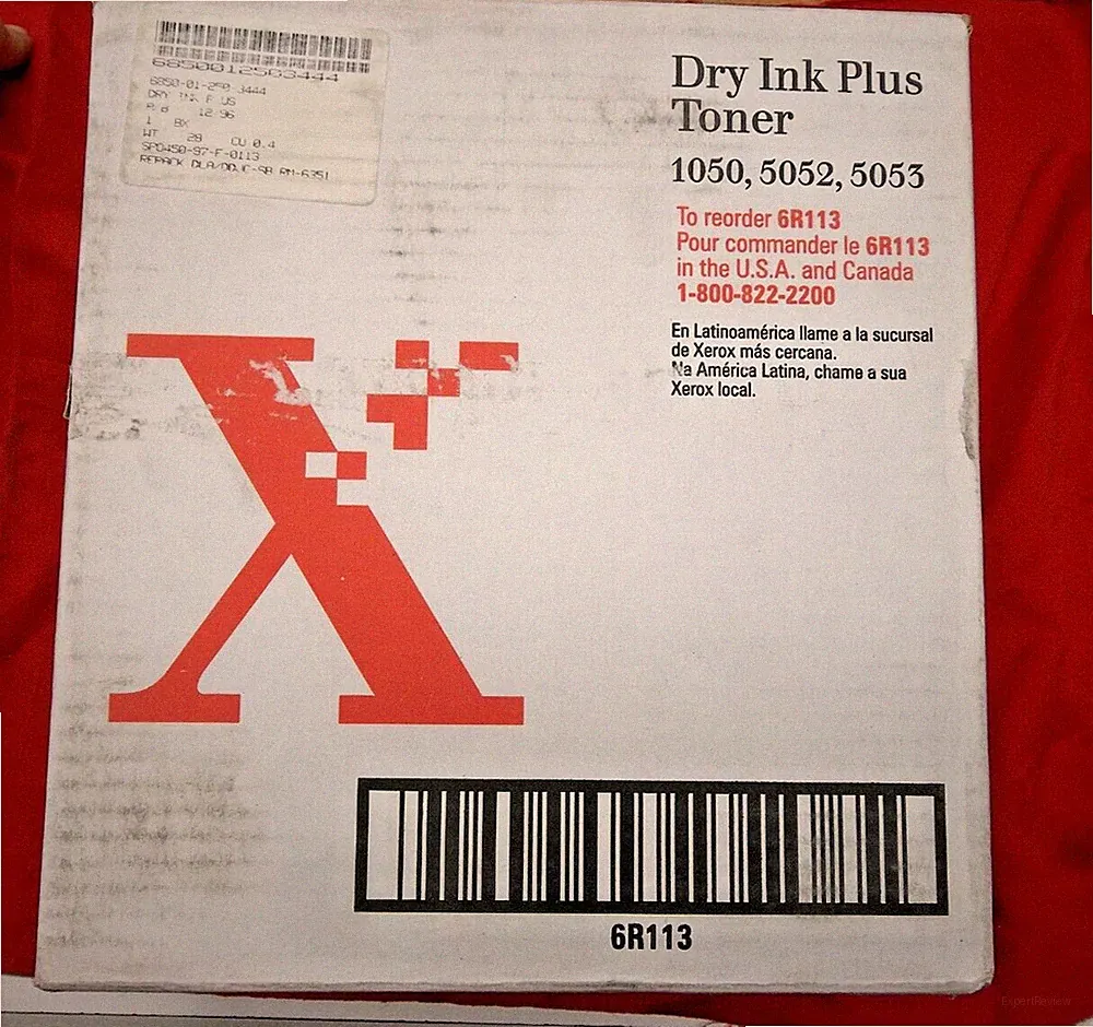 XEROX dry ink plus toner 6R113 box w/4 bottles 6 30 4a