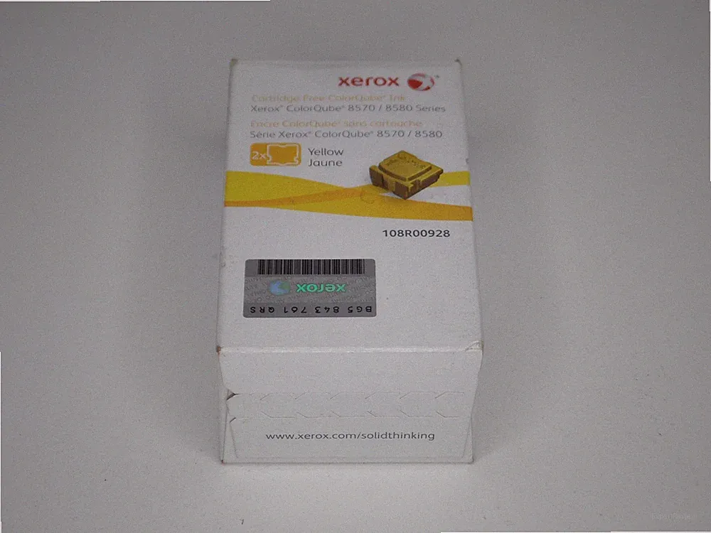 Xerox Genuine Original Yellow Ink for ColorCube 108R00928 2-Pack New Sealed