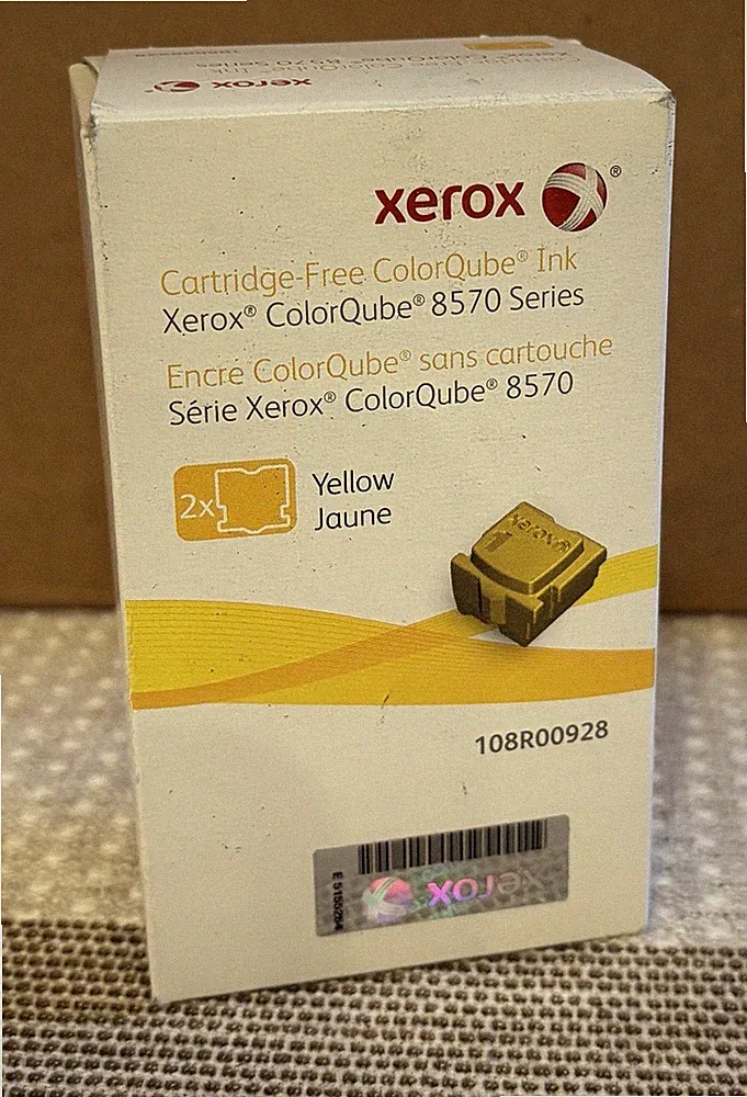 XEROX Genuine YELLOW ink cartridge 108R00928 Yellow New /Sealed OEM