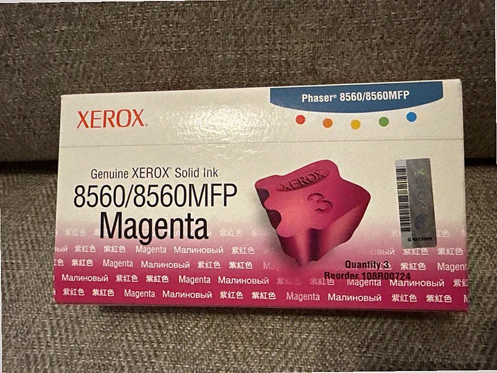 Xerox Phaser 108R00724 Genuine Magenta Solid Ink For 8560/8560MFP New in Box