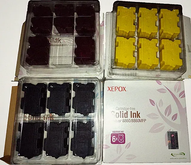 Xerox Solid Ink Lot Cyan, Magenta, Yellow