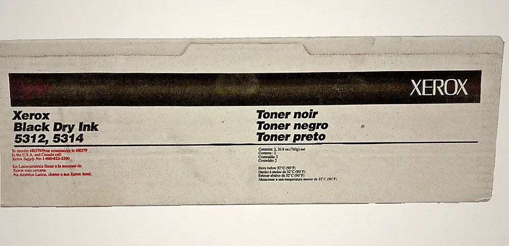 Xerox Toner - Black Dry Ink 5312 5314 - Free Ship
