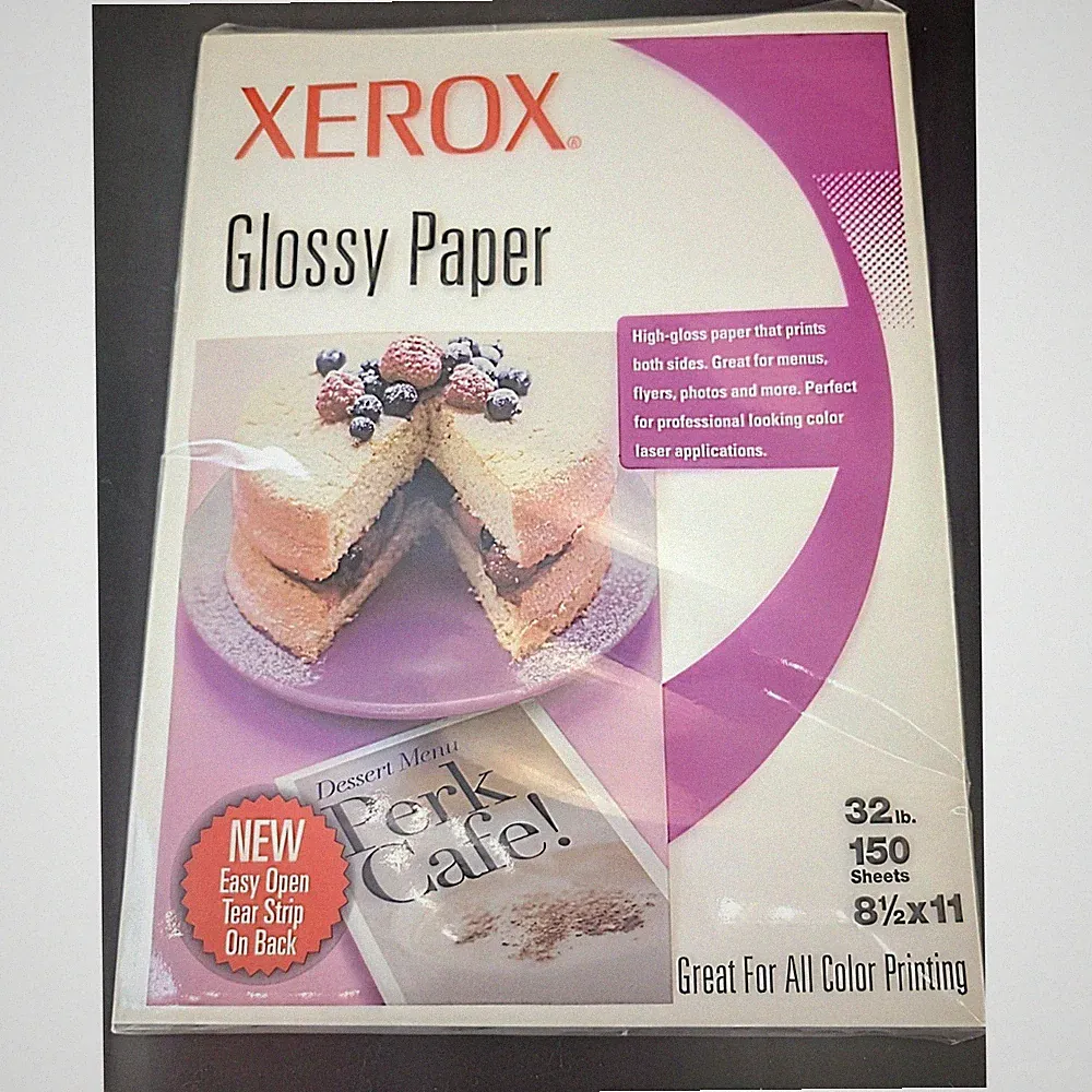 Xerox Vintage Double Sided 32 Lb Glossy Paper 8.5x11 150 Sheets